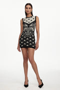 Madelynn Classic Contour Jacquard Knit Mini Dress	