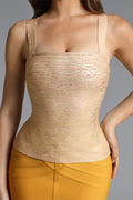 Teray Classic Contour Metallic Bandage Top	