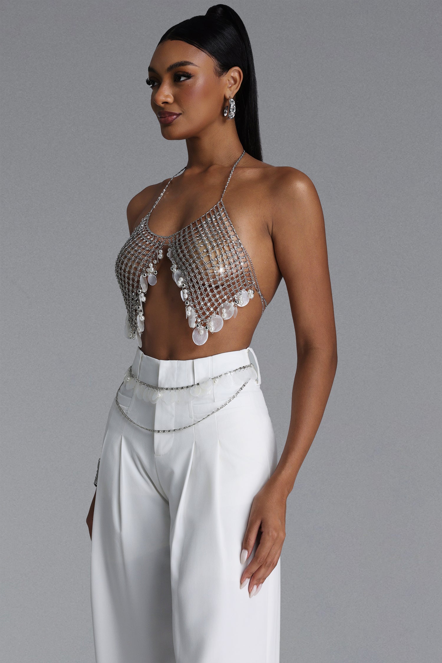 Tahoe Classic Pearl Shell Body Chain	