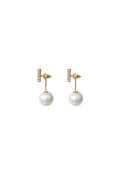 Talia Diamond Pearl Mini Earrings	