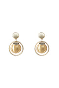 Print Sphere Pearl Earrings	