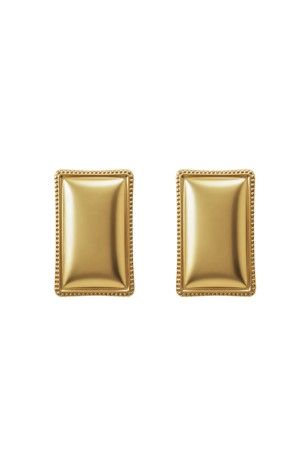 Roche Square Metal Earrings	