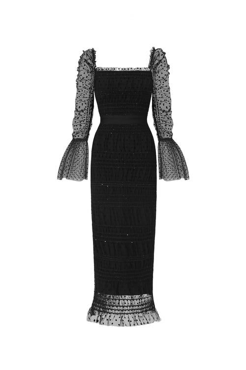 Crana Mesh Midi Dress	