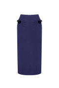 Jelly Cutout Skirt - Navy	