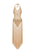Tesare Tassel Weave Midi Dress	