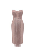 Xiamara Tassel Bandage Midi Dress	