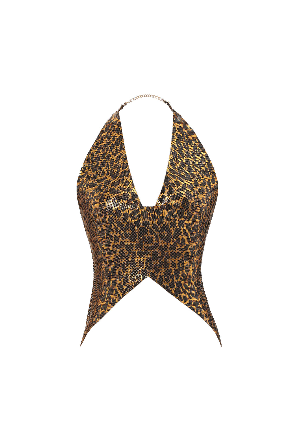 Kiele V Neck Leopard Metal Set	