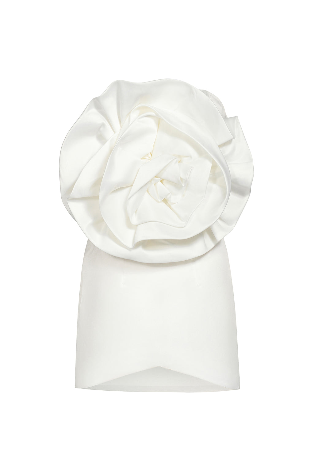 Tannen Flower Strapless Mini Dress	