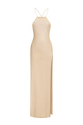Hailey Halter Knitted Midi Dress	