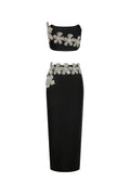 Eleganza Flowers With Diamonds Bandage Two-Piece Set	