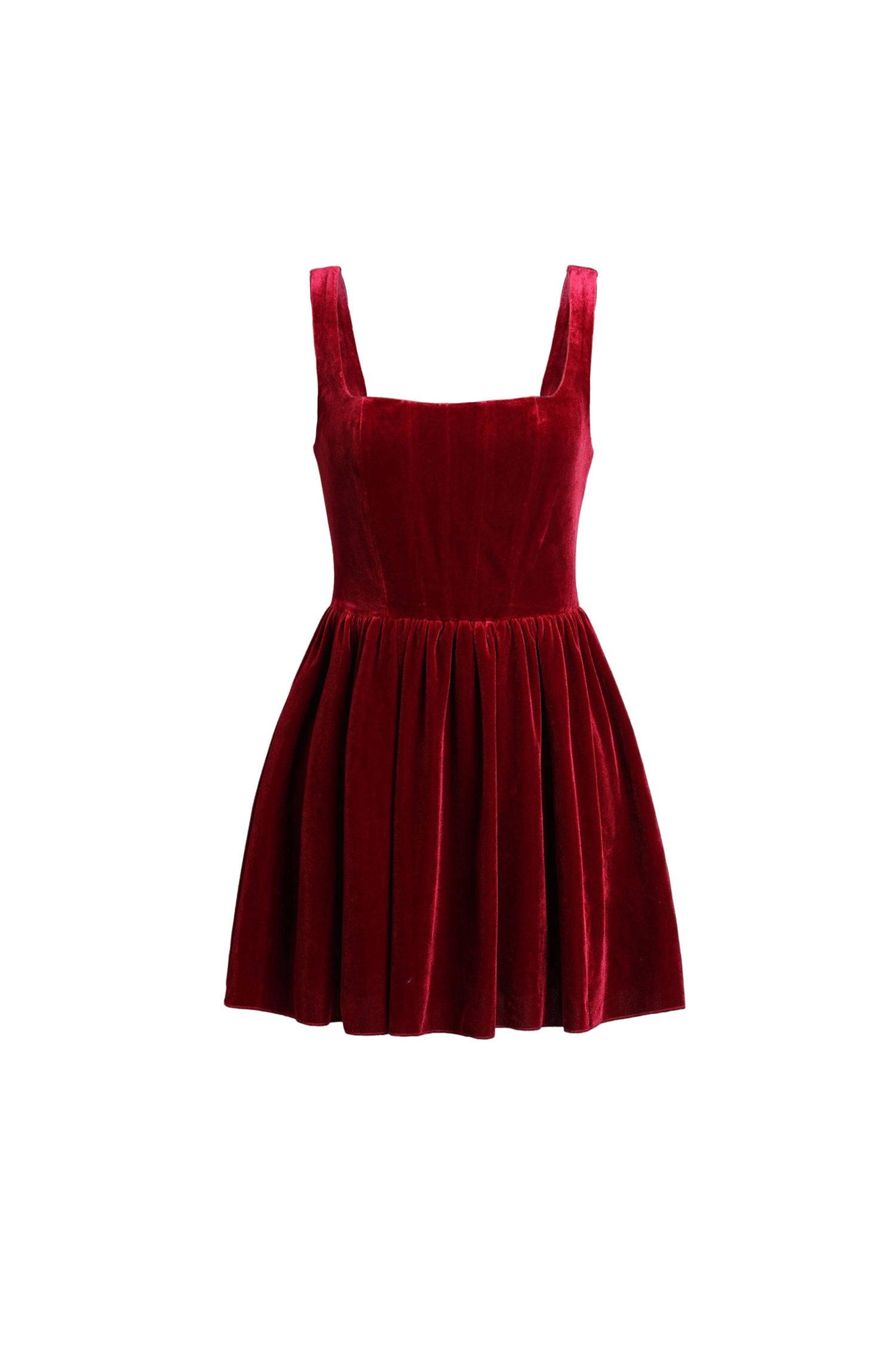Kawayi Sleeveless Velvet Mini Dress	