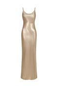 Fuffy Backless Sleeveless Maxi Dress	