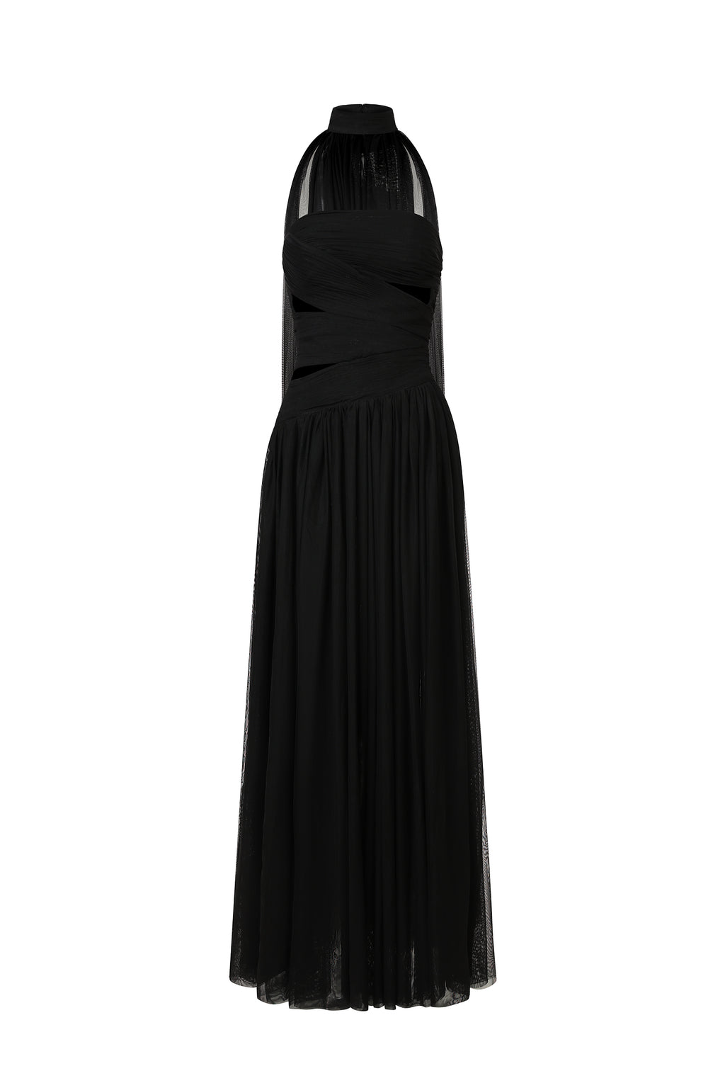 Neal Sleeveless Hollow Out Maxi Dress	