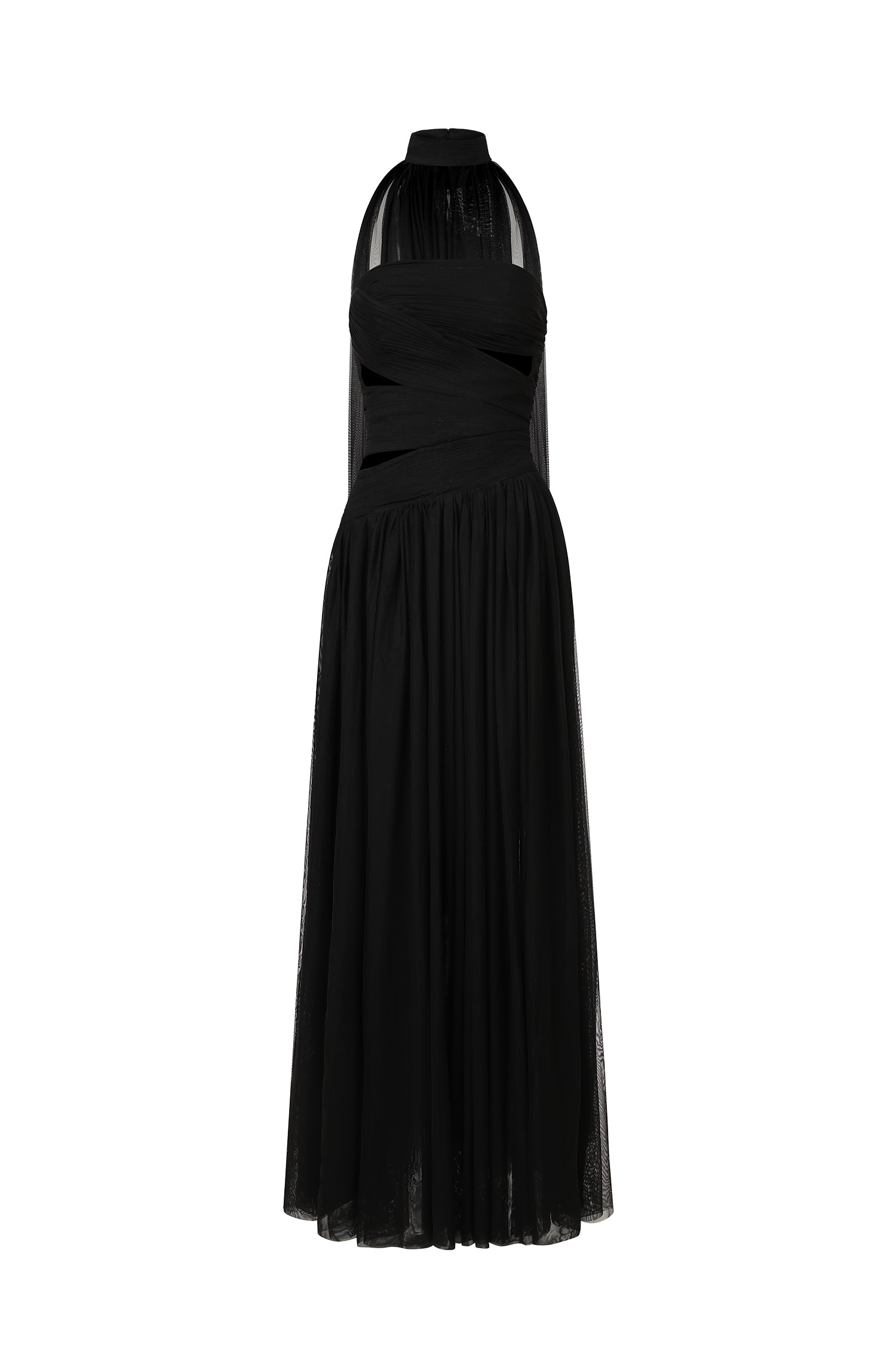 Neal Sleeveless Hollow Out Maxi Dress	