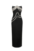 Oga Sleeveless Diamond Bandage Maxi Dress	