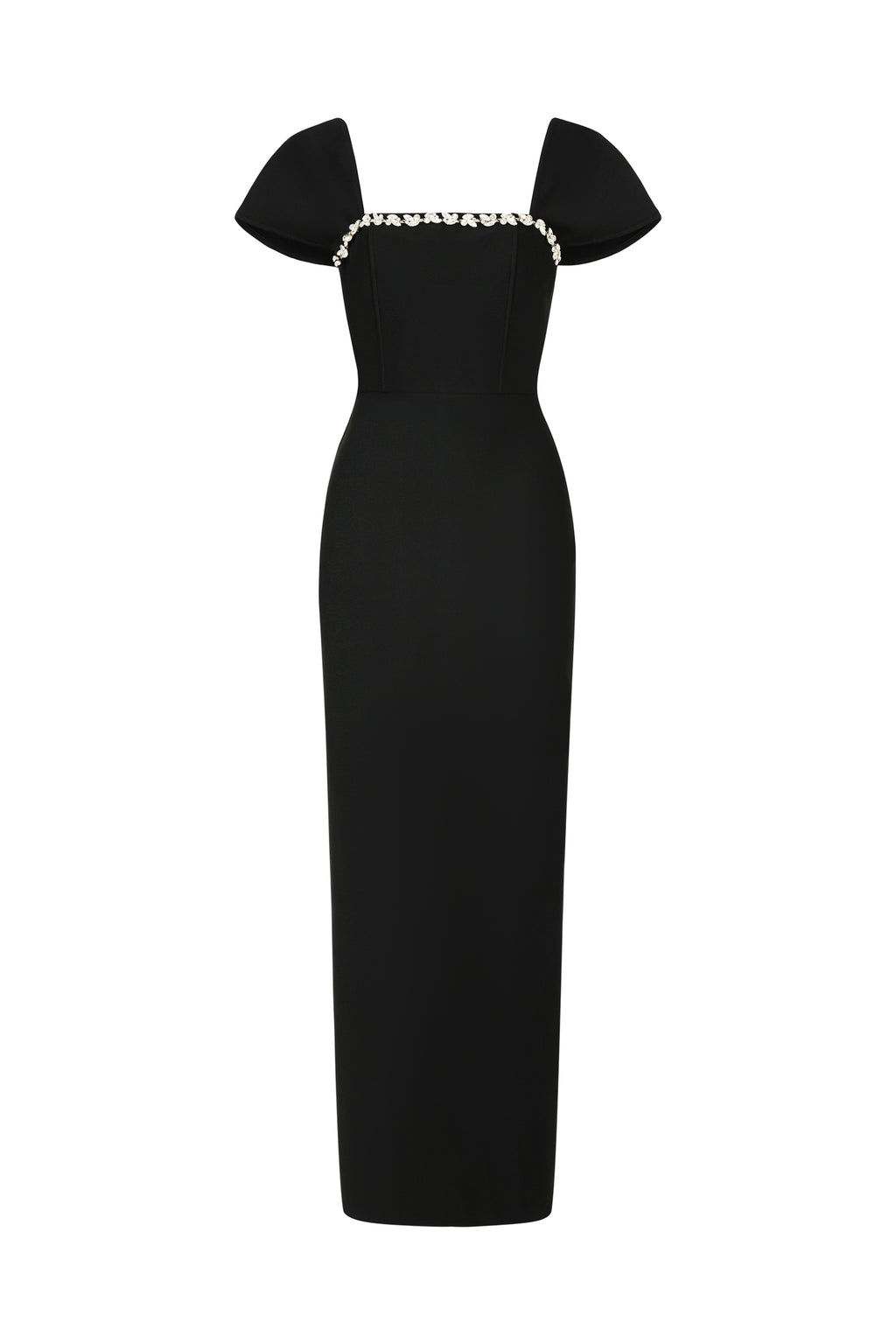 Romelle Short Sleeve Diamond Bandage Maxi Dress	