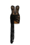 Dolores Strapless Lace Corset Mini Dress	