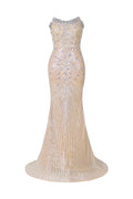 Kori Strapless Diamond Sequins Maxi Dress	