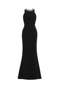 Hedar Sleeveless Backless Sequins Maxi Dress	