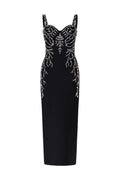 Juyce Sleeveless Diamond Bandage Maxi Dress	