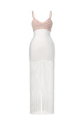 Zamiel Sleevess V-Neck Maxi Tassels Bandage Maxi Dress	