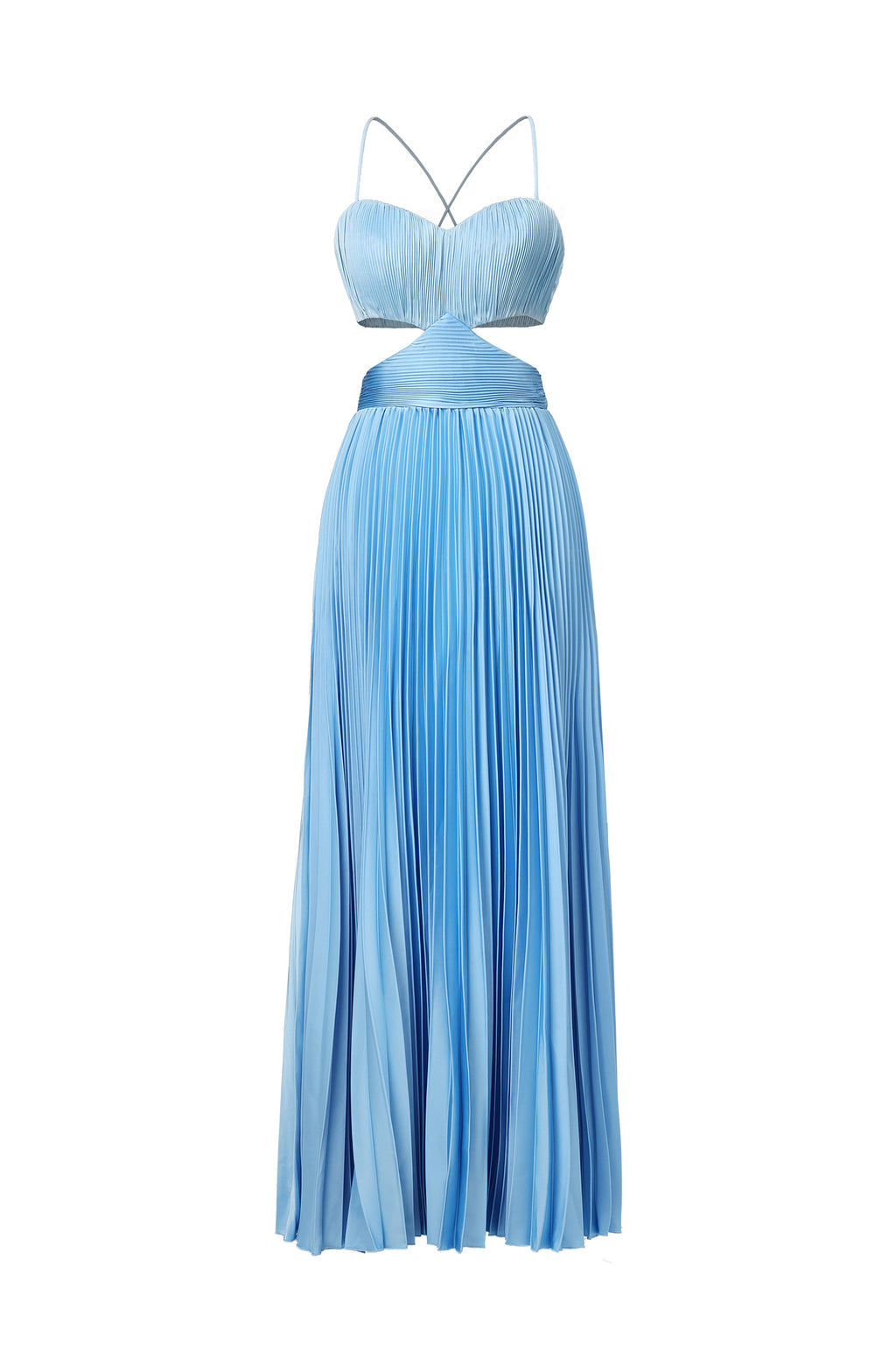 Moua Sleeveless Wrinkle Maxi Dress	