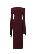 Zaria Off The Shoulder Long Sleeves Maxi Dress	