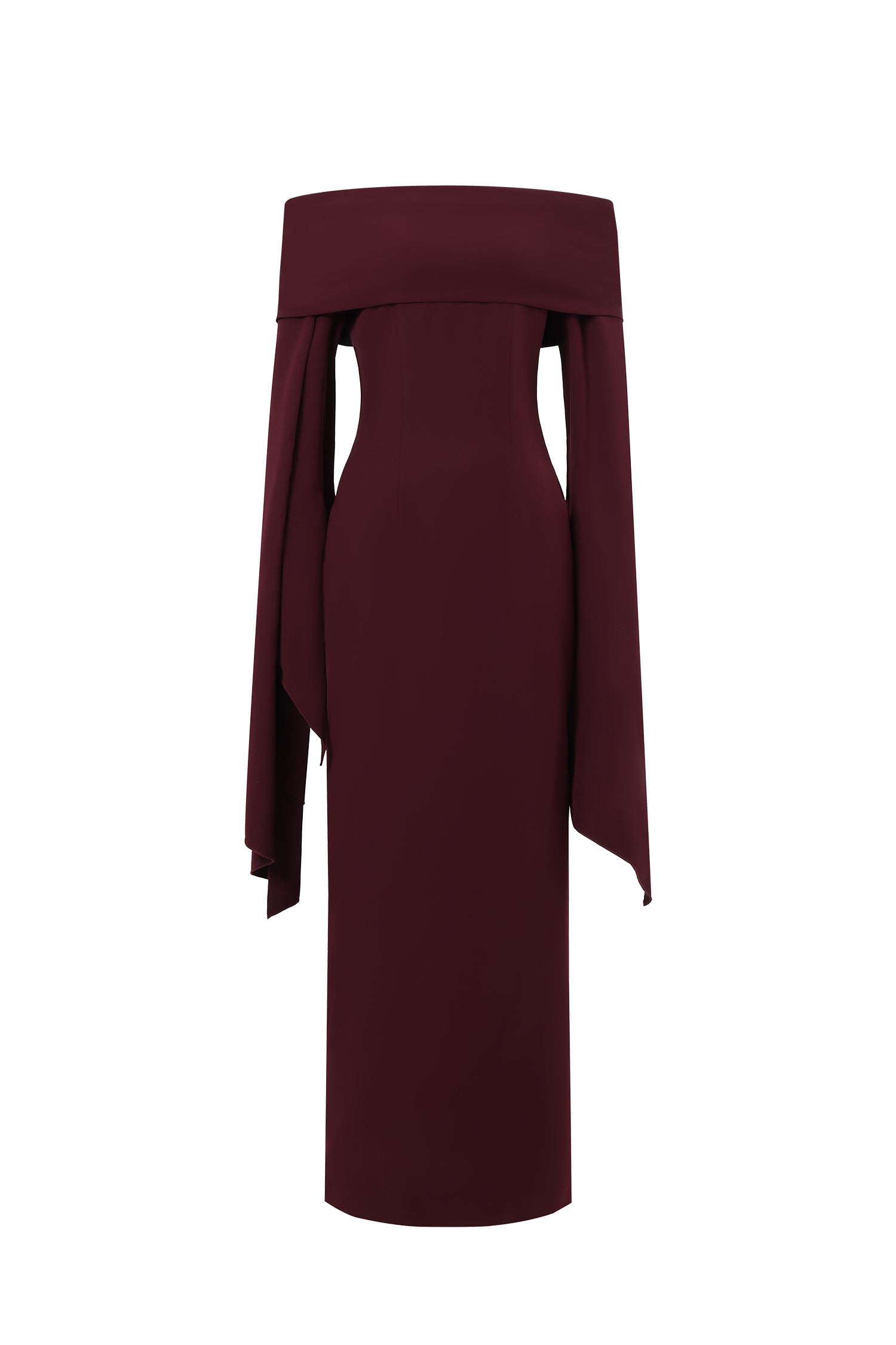 Zaria Off The Shoulder Long Sleeves Maxi Dress	