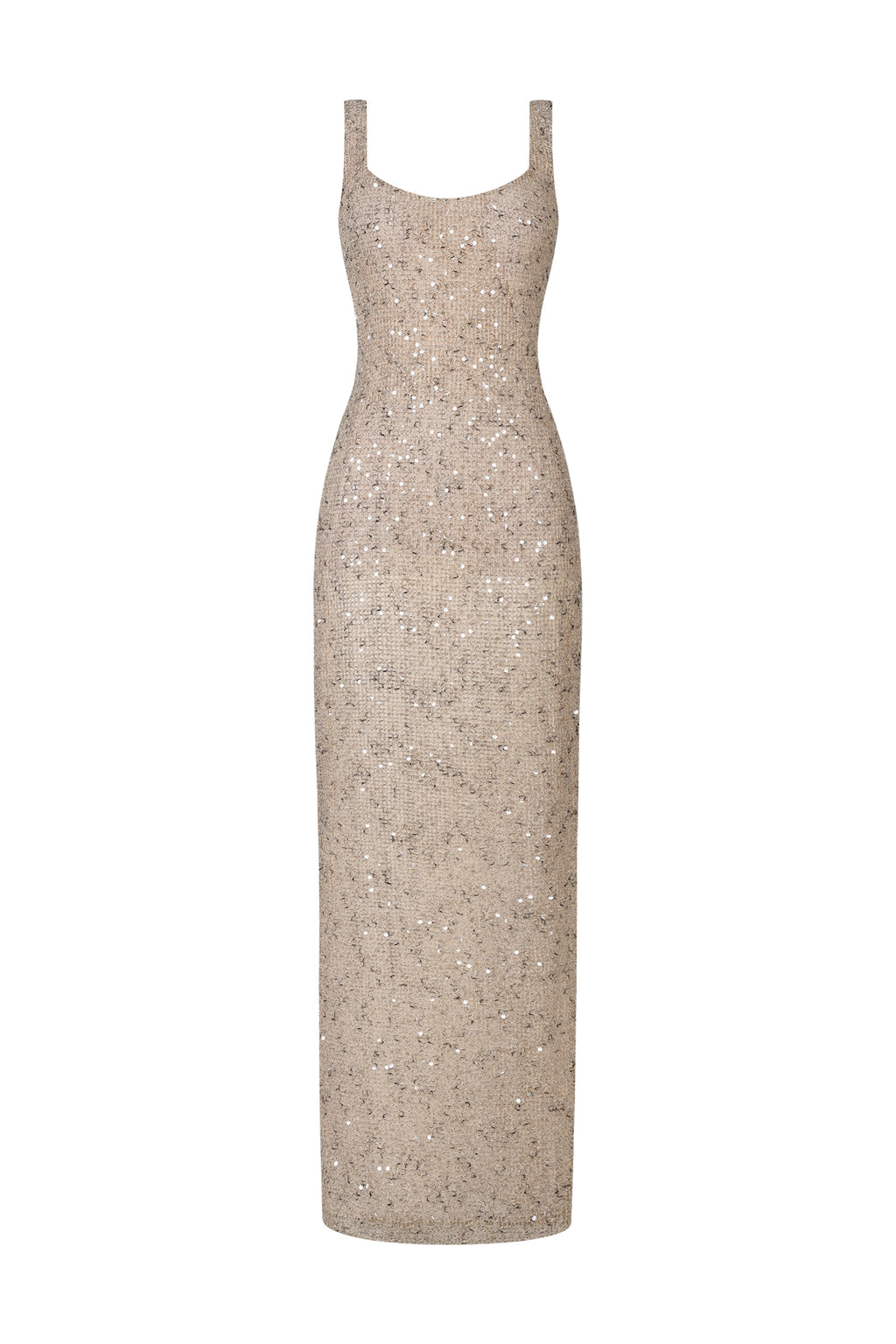 Radmila Sleeveless Sequins Fish Tail Maxi Dress	