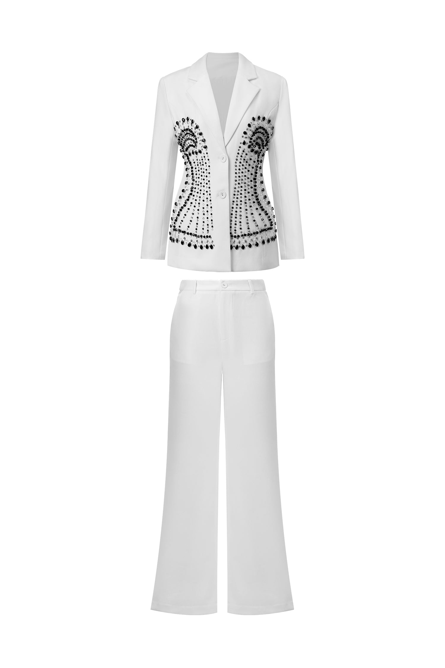 Jayne Symmetrical Beaded Suit	