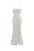 Fagra Glamorous Contour Sleeveless High Slit Sequin Maxi Dress	