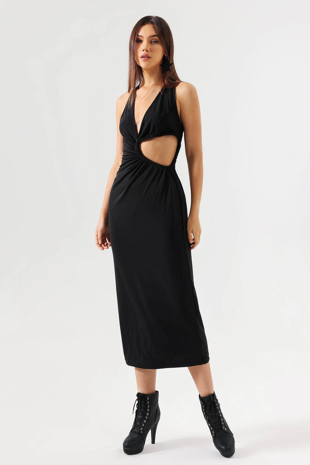 Egbert Cutout Midi Dress	