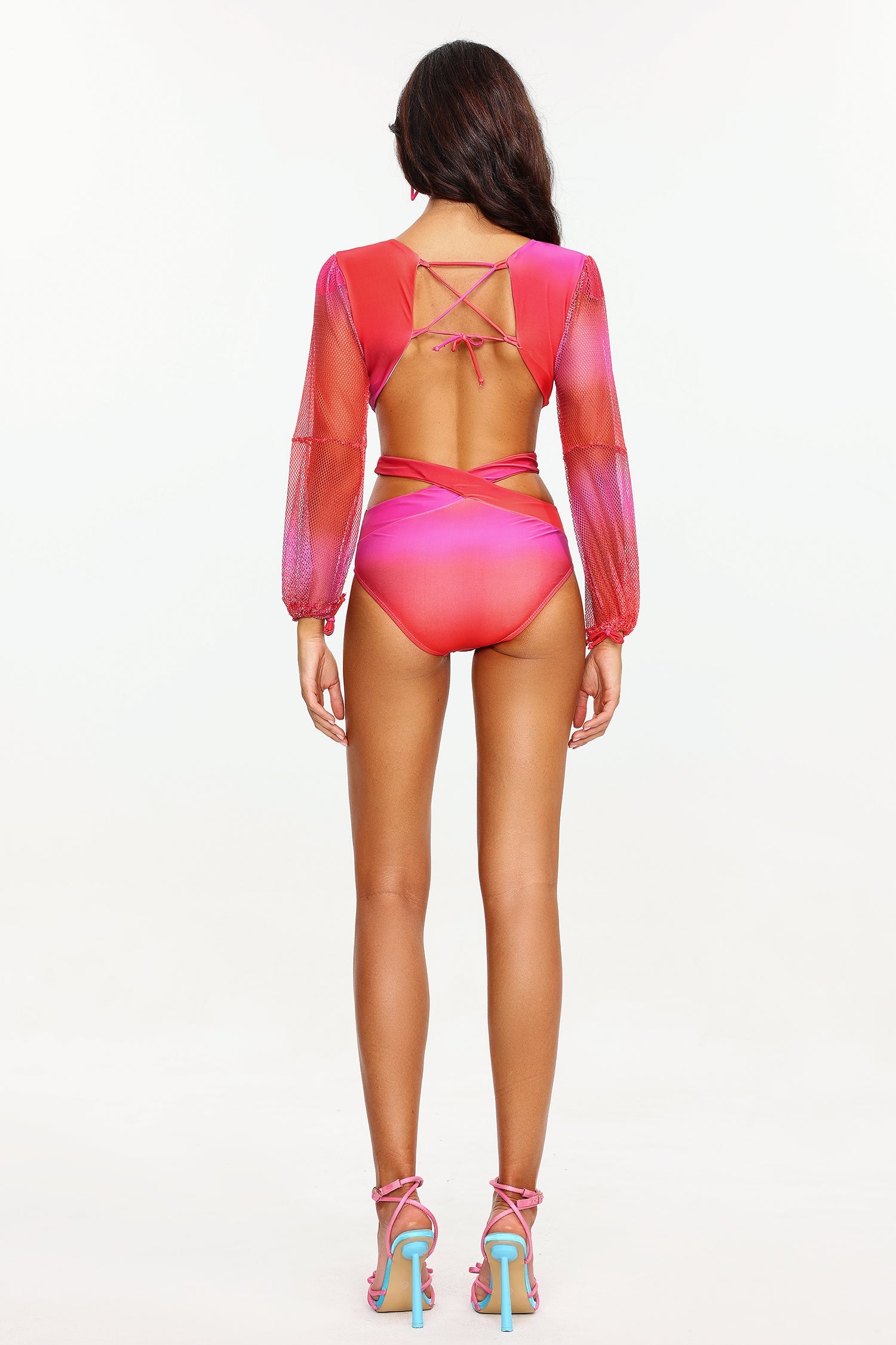 Emma Gradient Cut Out Swimsuit	