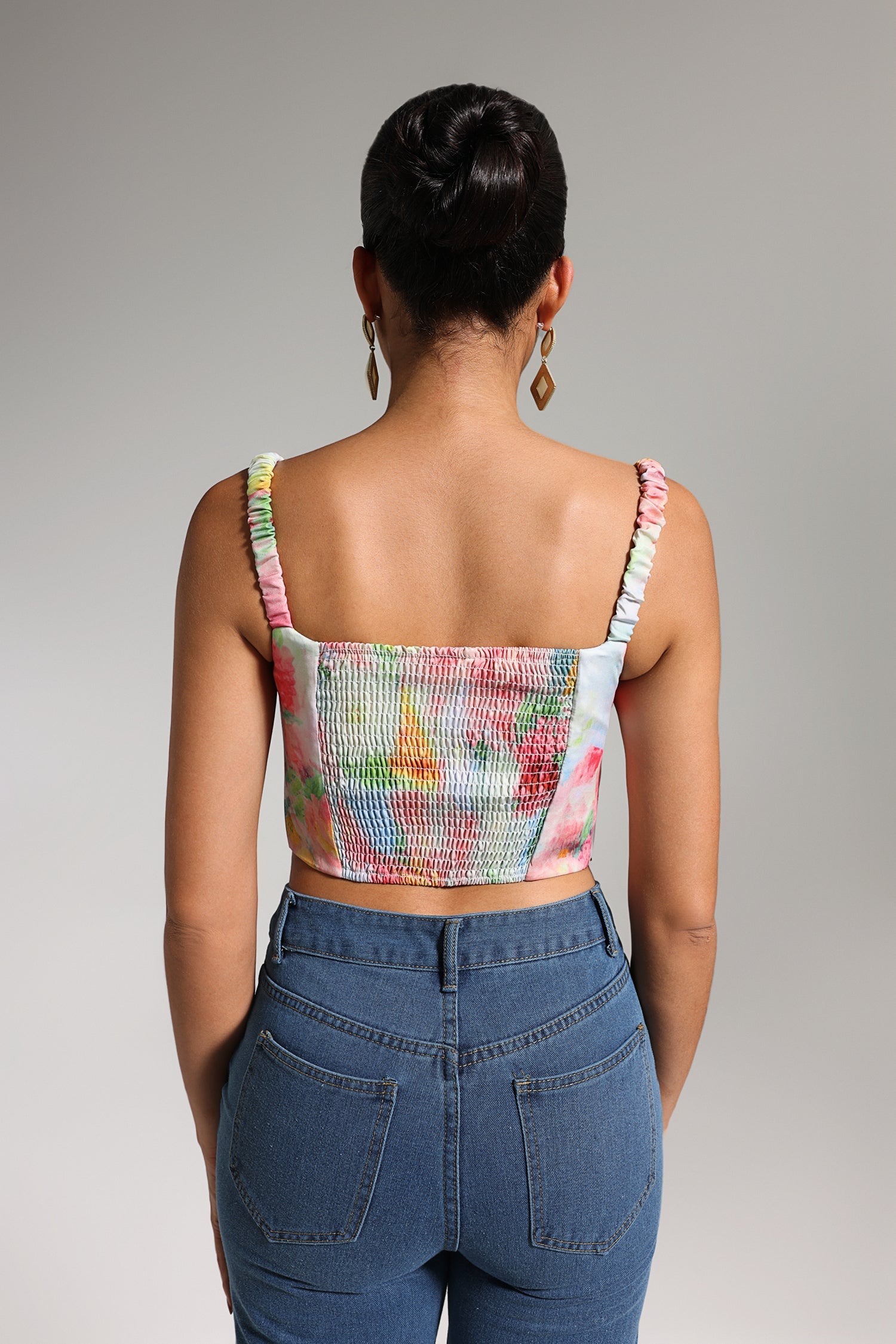 Grinin Printed Bustier Top	