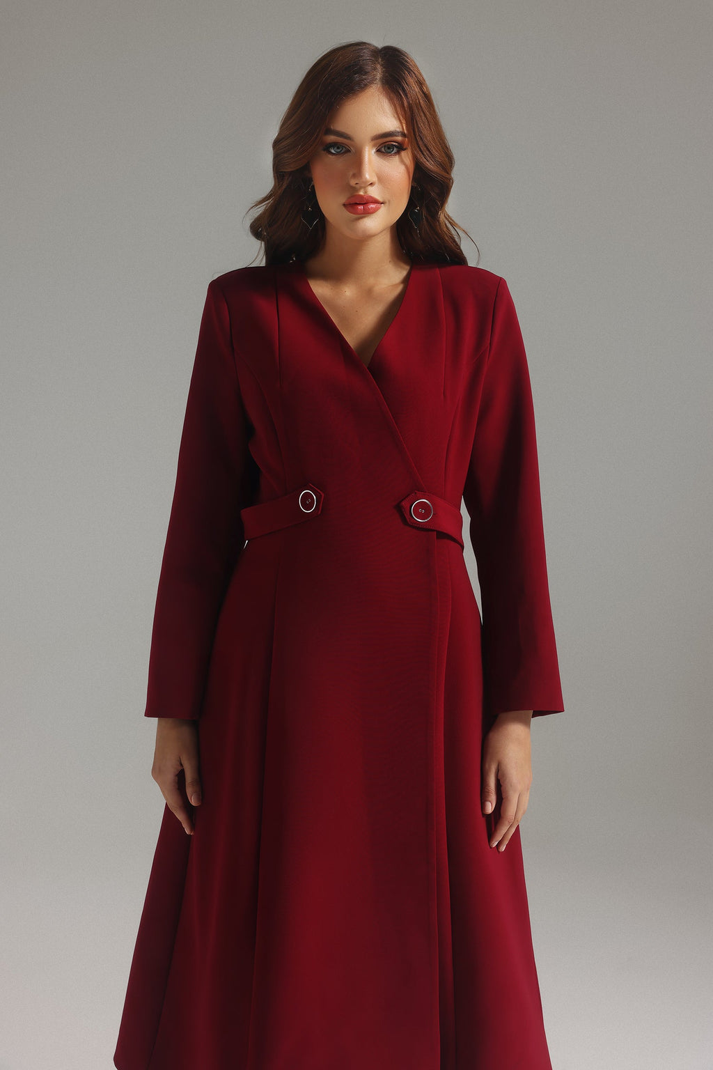 Hazel V Neck Commuter Dress	