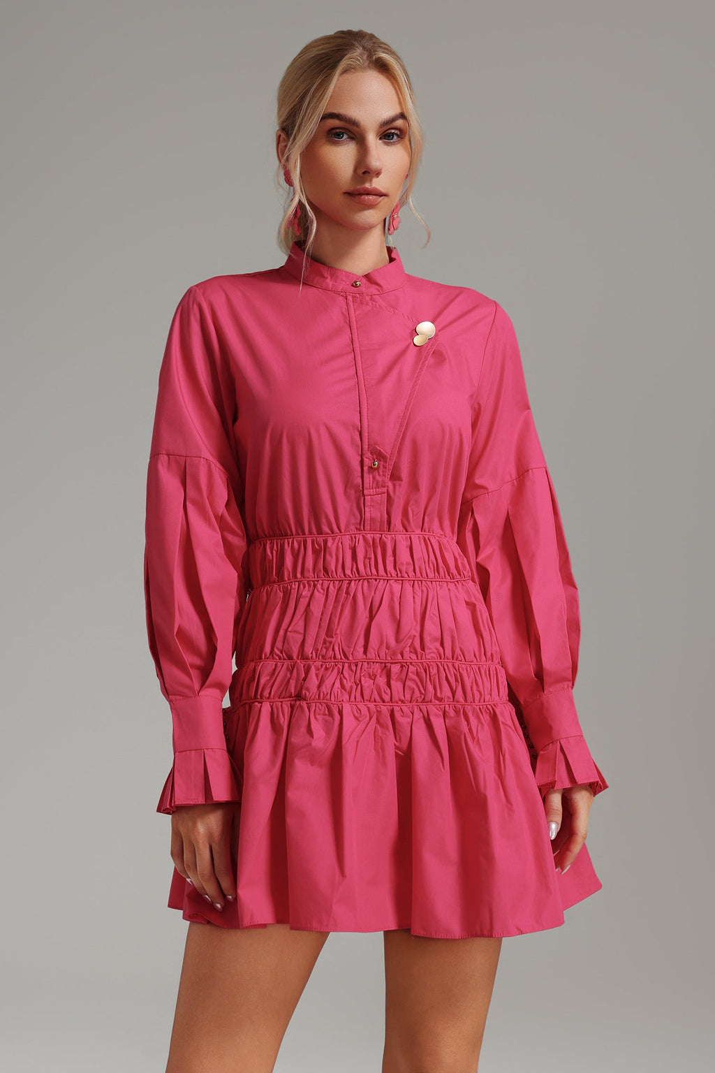 Nasim Shirred Mini Dress	