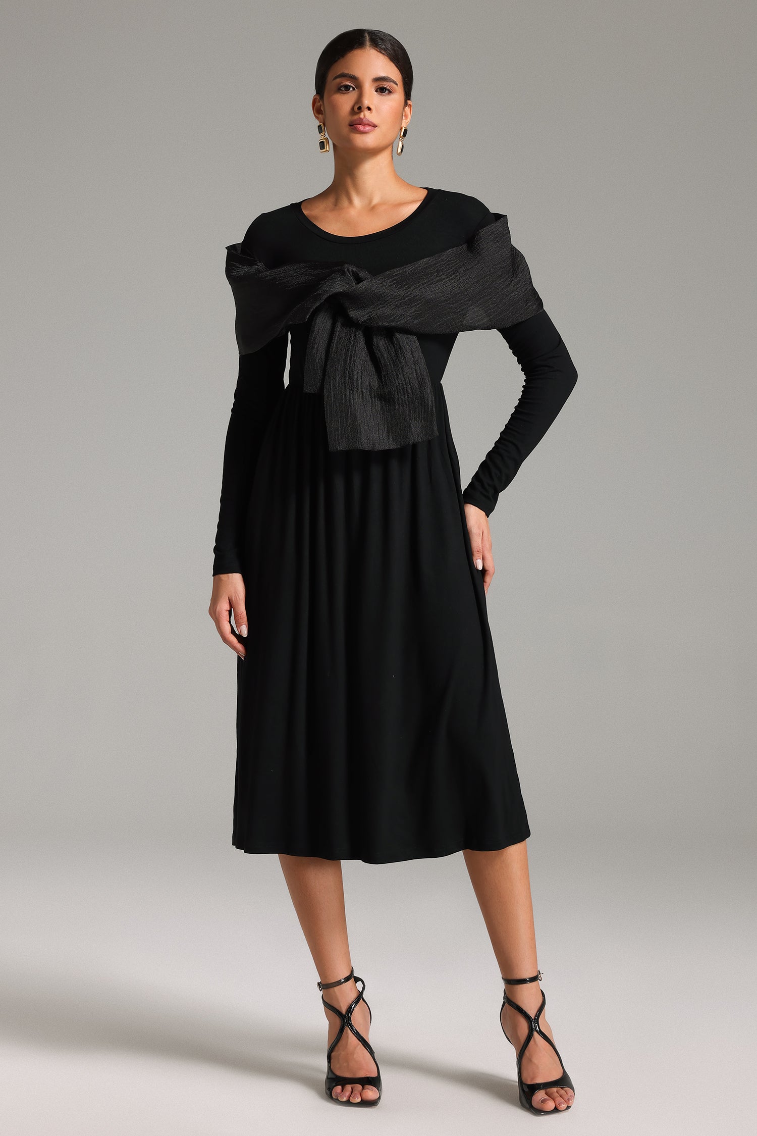 Tanisha Patchwork Bow Dress	