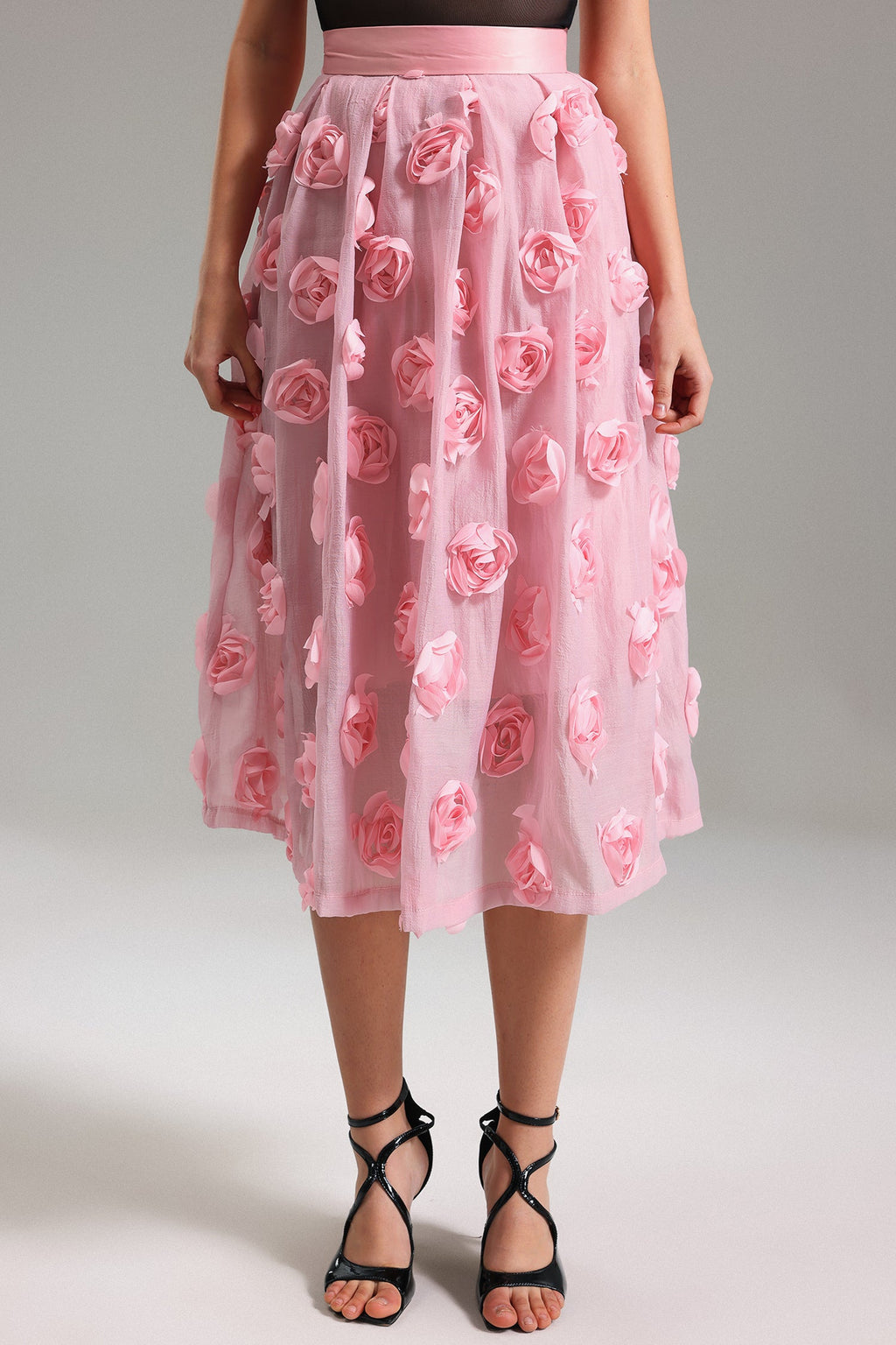 Timesha Flowers Mesh Skirt	