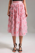 Timesha Flowers Mesh Skirt	