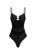 Johe Sleeveless Hollow out Mini Swimsuit	