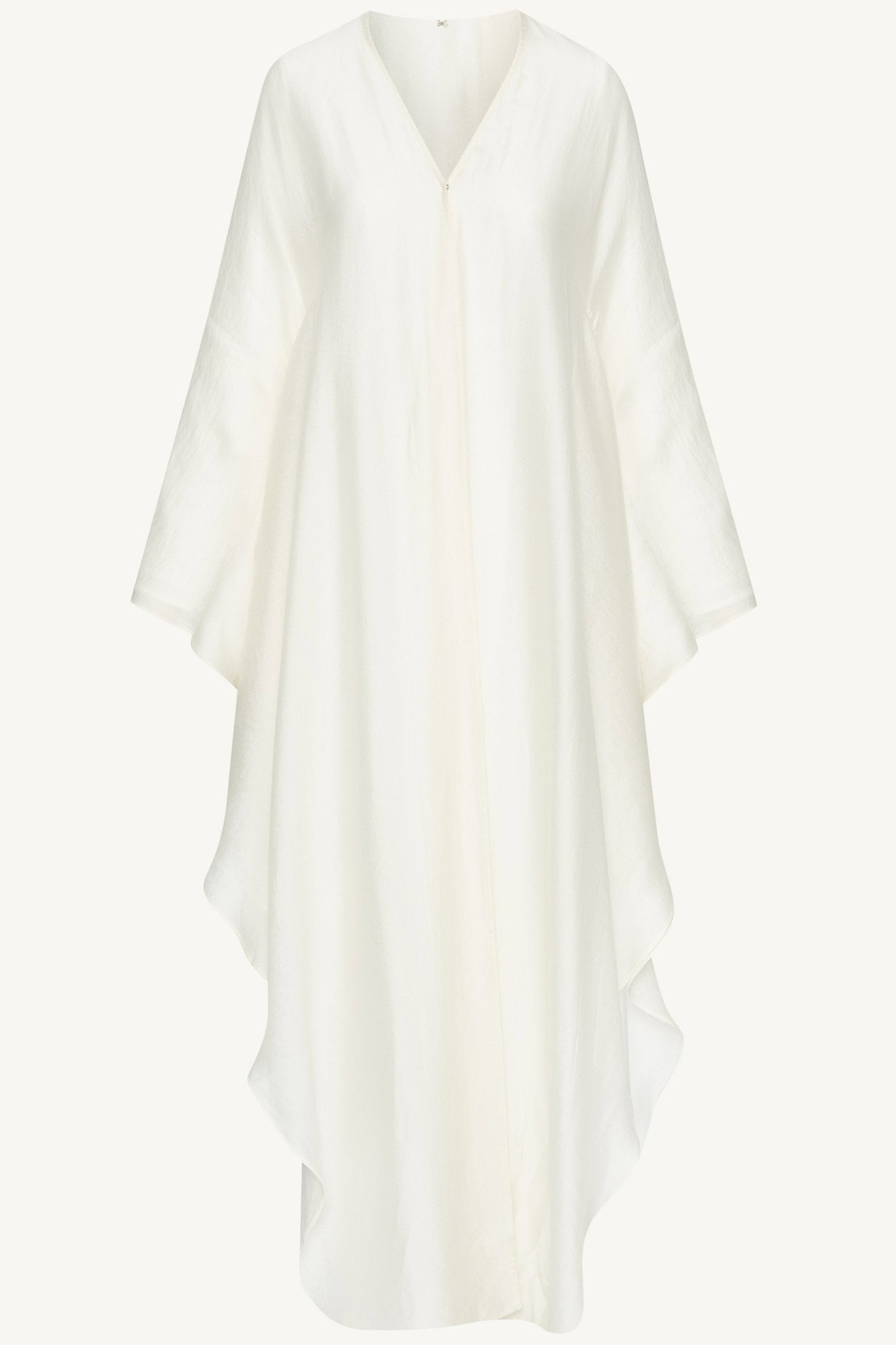 Ahlam Silk Abaya & Dress Set - Moonbeam