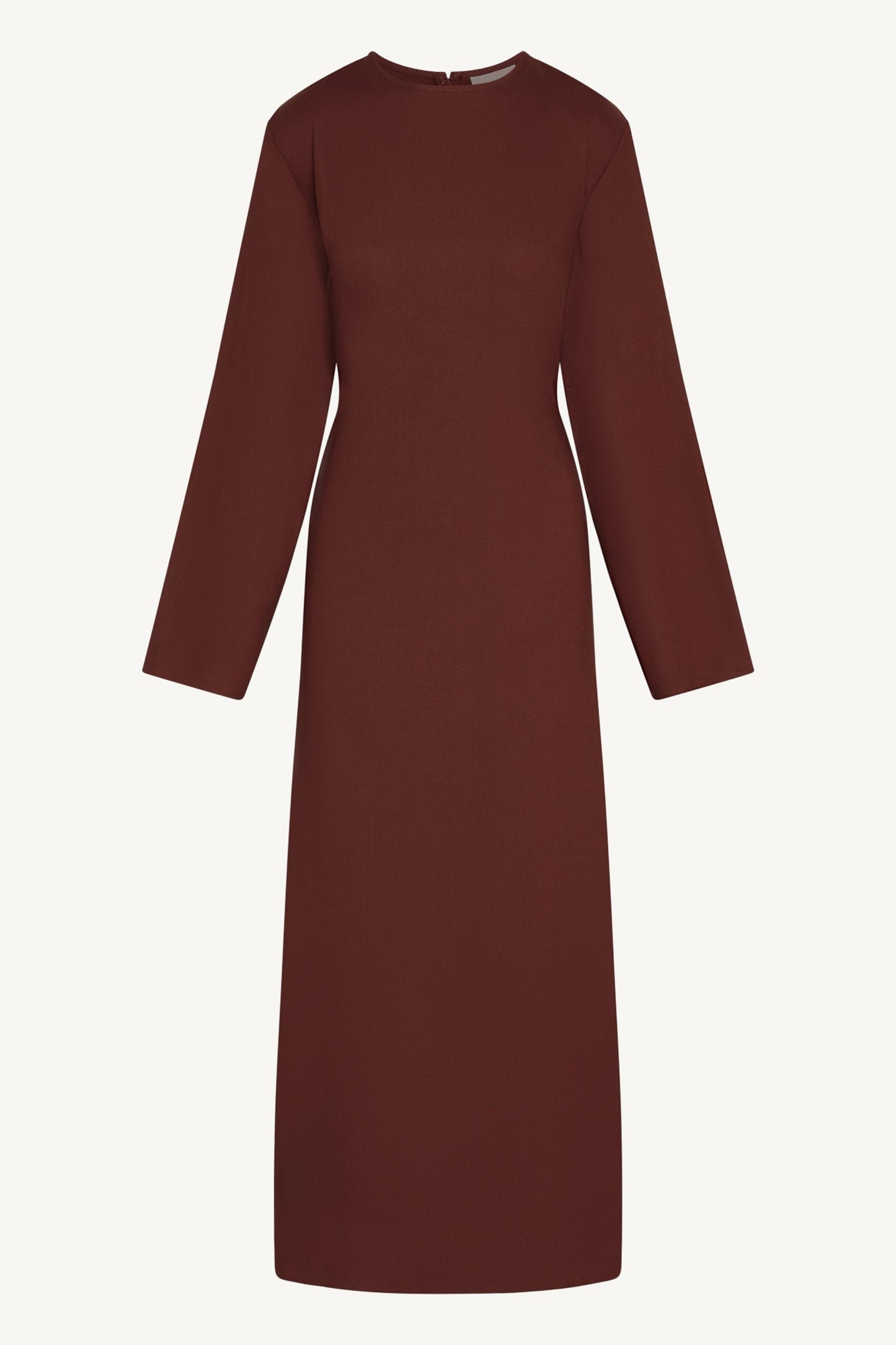 Aleena Linen Tie Maxi Dress - Chocolate Truffle