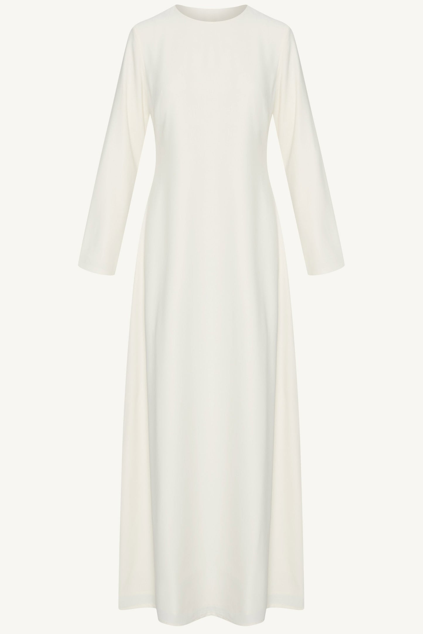 Basic Long Sleeve Maxi Dress - Moonbeam