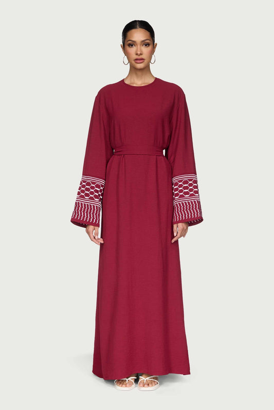 Dima Embroidered Maxi Dress - Karaz