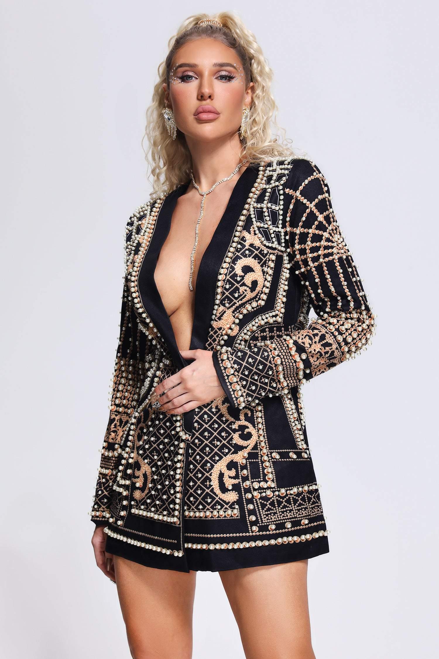 Dole Pearl Blazer Dress - Bellabarnett	