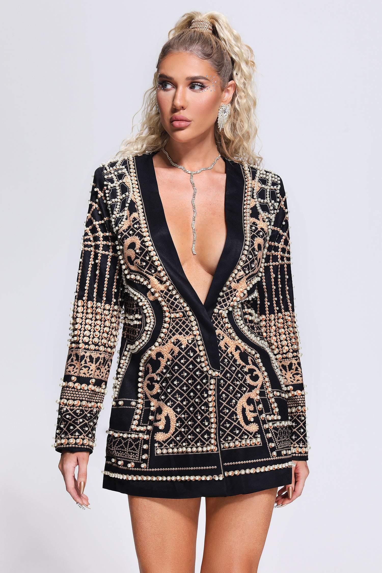 Dole Pearl Blazer Dress - Bellabarnett	
