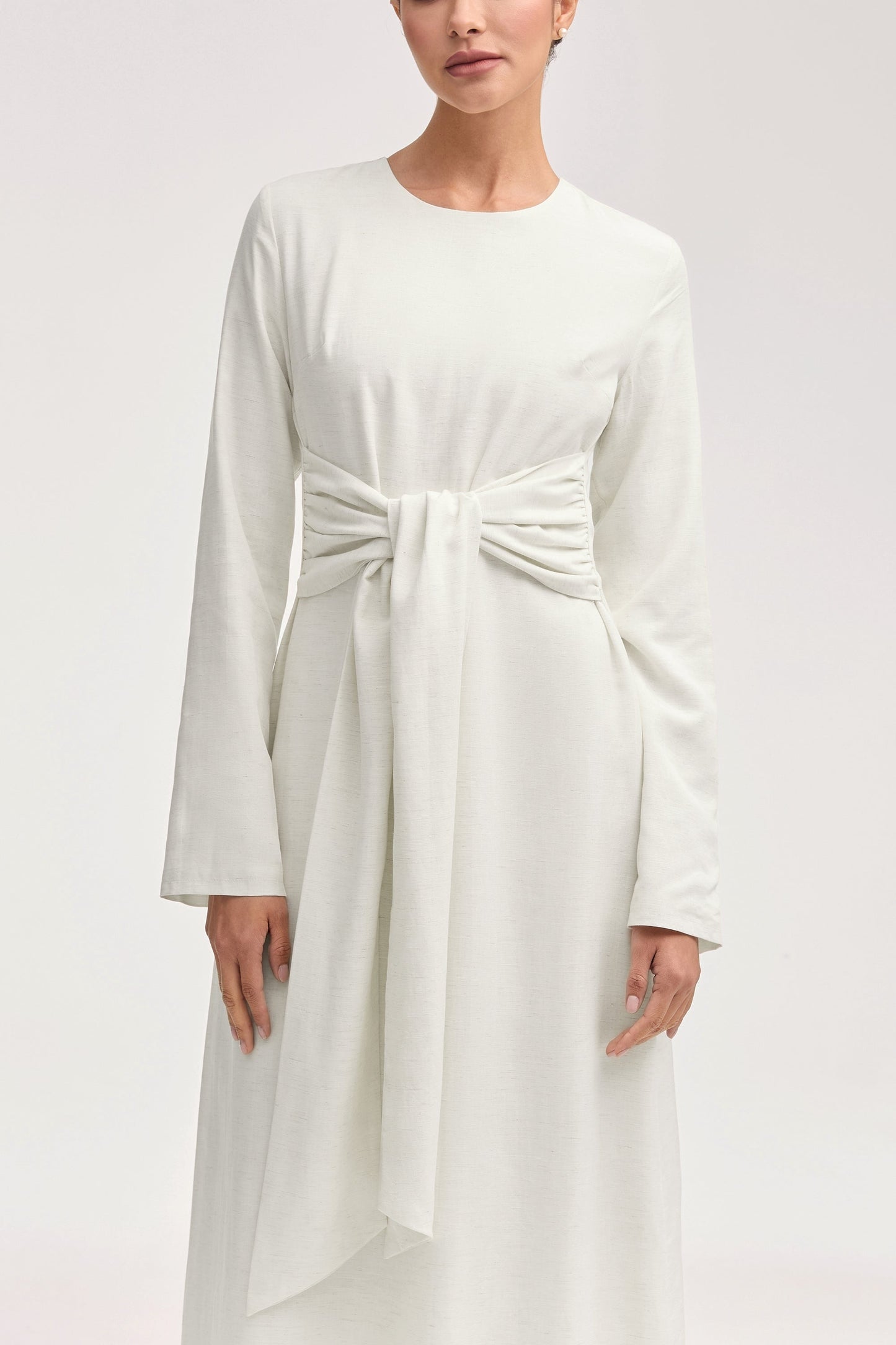 Linen Dress - Off White