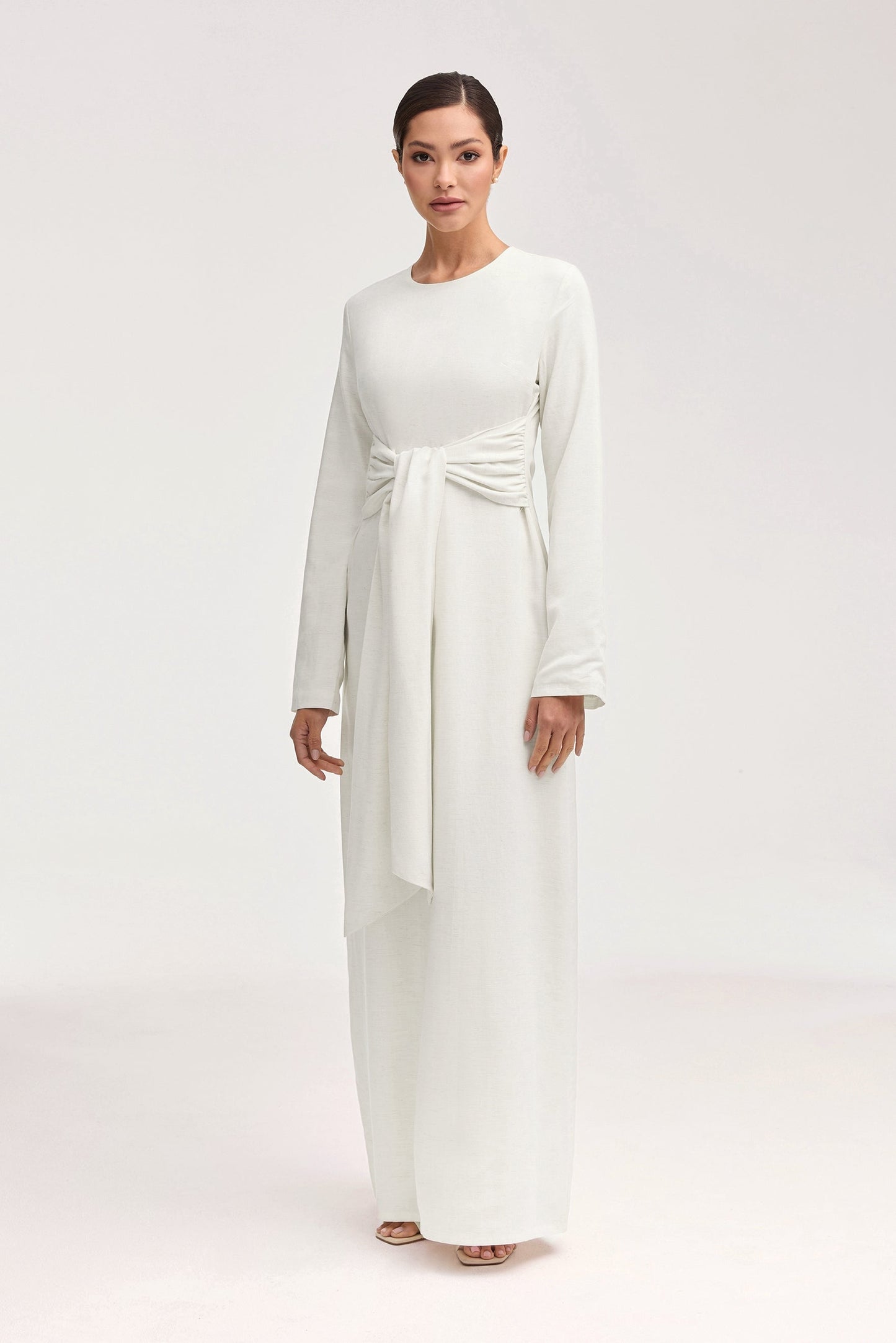 Linen Dress - Off White