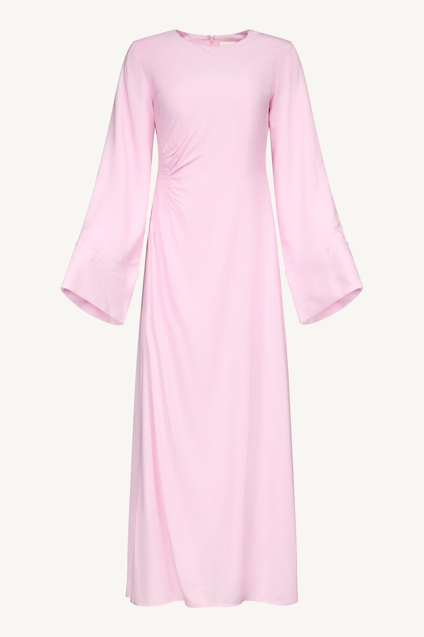 Mais Asymmetric Maxi Dress - Pastel Pink