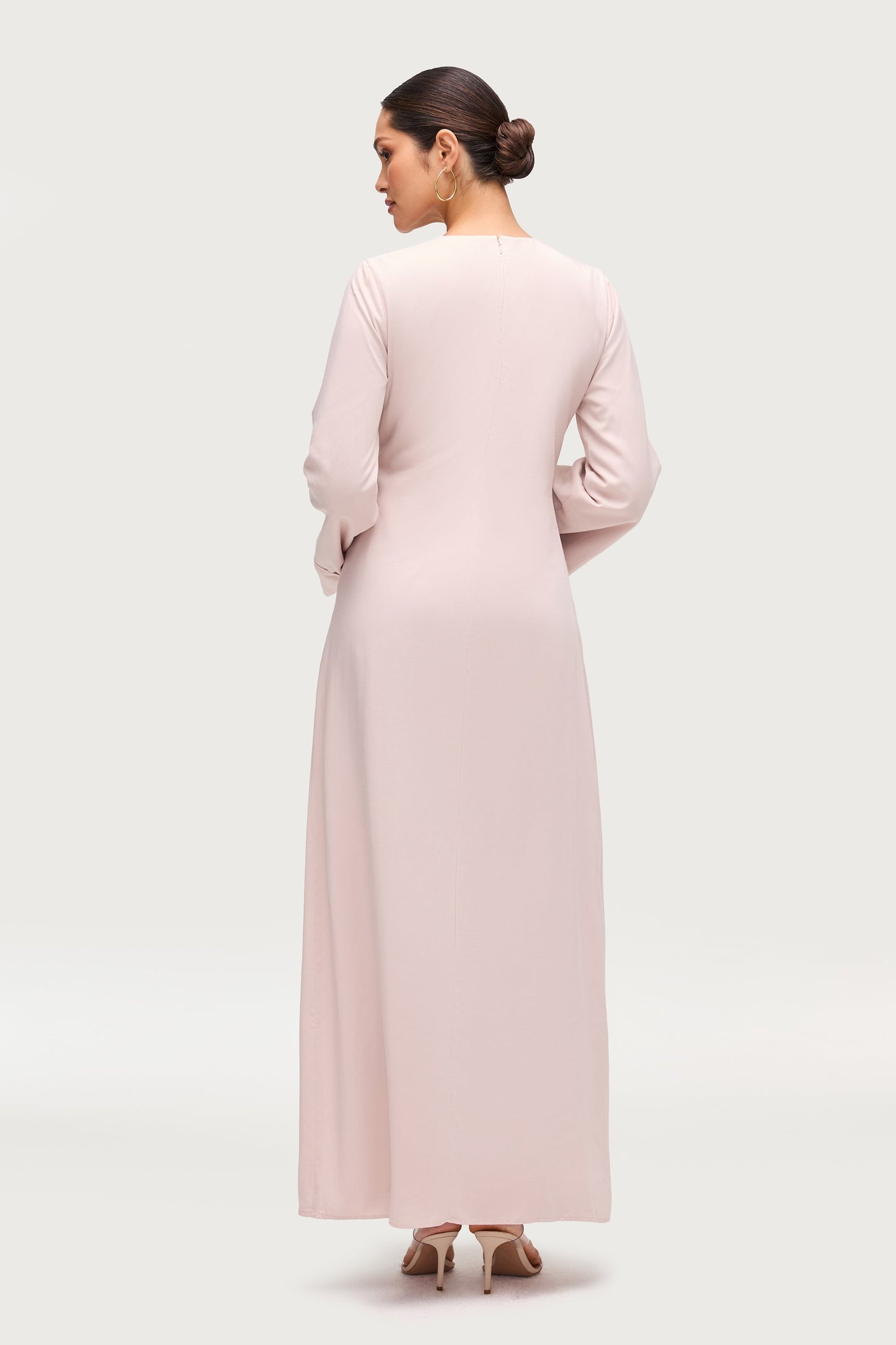 Mais Asymmetric Maxi Dress - Soft Pink